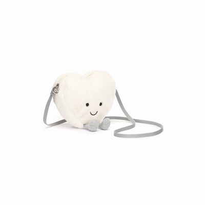 Jellycat Amuseables Cream Heart Bag Australia | 709185GQY